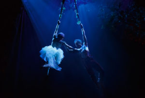 Izzie Steele and Gabriel Ebert in Royal Manitoba Theatre Centre and Mirvish Production’s “The Heart of Robin Hood.” Photo by ©2014, Joan Marcus.